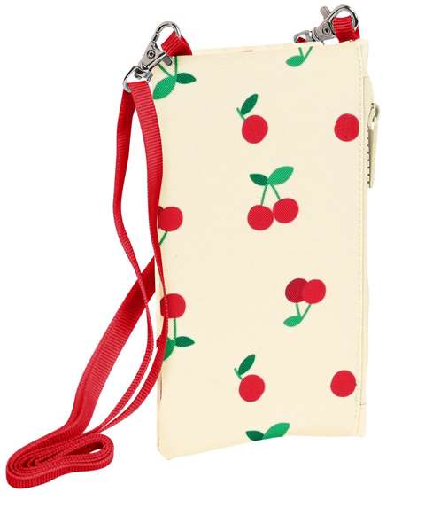 Safta Monedero portamovil "Cherry" 10x19 cm - Porte-monnaie et porte-téléphone, 300D polyester, couleur beige