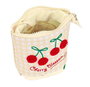 Safta Portatodo cubilete "Cherry", rangement 8x19x6cm, polyester 300D, couleur beige