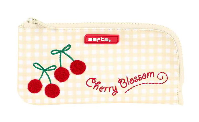 Safta Portatodo Plano "Cherry" - Porte-Tout Plan en Polyester 300D, Dimensions 23 x 11 x 1 cm, Beige Safta Portatodo Plano "Cherry" - Porte-Tout Plan en Polyester 300D, Dimensions 23 x 11 x 1 cm, Beige