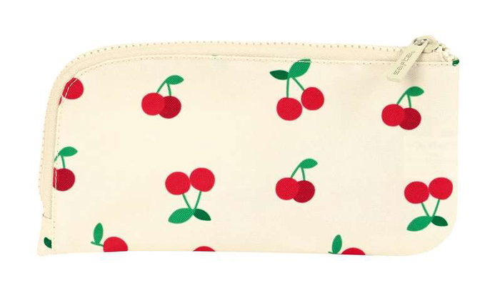 Safta Portatodo Plano "Cherry" - Porte-Tout Plan en Polyester 300D, Dimensions 23 x 11 x 1 cm, Beige Safta Portatodo Plano "Cherry" - Porte-Tout Plan en Polyester 300D, Dimensions 23 x 11 x 1 cm, Beige