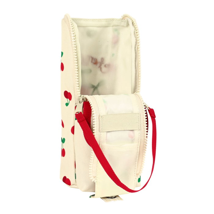 Safta Trousse d'écolier Cherry Beige (6 x 21 x 6 cm) avec poignée Safta Trousse d'écolier Cherry Beige (6 x 21 x 6 cm) avec poignée
