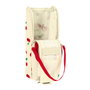 Safta Trousse d'écolier Cherry Beige (6 x 21 x 6 cm) avec poignée