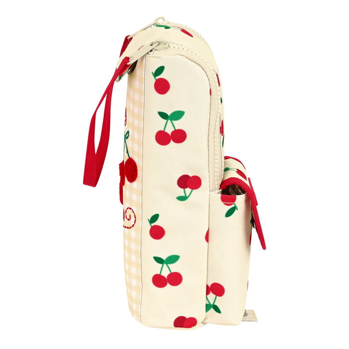 Safta Trousse d'écolier Cherry Beige (6 x 21 x 6 cm) avec poignée Safta Trousse d'écolier Cherry Beige (6 x 21 x 6 cm) avec poignée