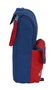 Safta Portatodo University avec asa - Porte-tout pour fournitures, dimensions 6 x 21 x 6 cm, 600D polyester, âge recommandé 3 ans, bleu marine et rouge
