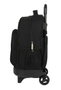 Safta Sac à dos grand avec roues compact extérieur simple "Surf" 33 x 45 x 22 cm, 600D polyester, noir