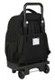 Safta Sac à dos grand avec roues compact extérieur simple "Surf" 33 x 45 x 22 cm, 600D polyester, noir