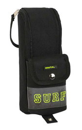 Safta Portatodo avec anse "Surf" 6x21x6cm - Sac de rangement en polyester 600D, couleur noire, pour enfants à partir de 3 ans