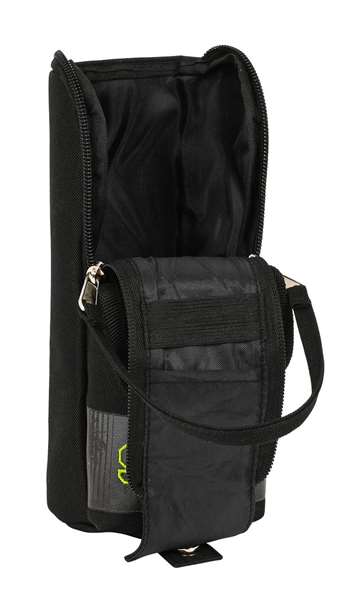 Safta Portatodo avec anse "Surf" 6x21x6cm - Sac de rangement en polyester 600D, couleur noire, pour enfants à partir de 3 ans Safta Portatodo avec anse "Surf" 6x21x6cm - Sac de rangement en polyester 600D, couleur noire, pour enfants à partir de 3 ans