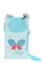 Safta Blackfit8 Portefeuille Portable "Mariposa" 10x19 cm, Polyester 300D REACH, Bleu Clair