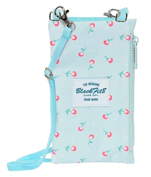 Safta Blackfit8 Portefeuille Portable "Mariposa" 10x19 cm, Polyester 300D REACH, Bleu Clair