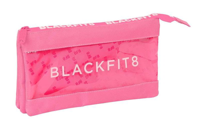 Safta Blackfit8 Triple Portatout Glow Up 22 x 12 x 3 cm - Sac en polyester 600D - Rose