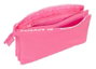 Safta Blackfit8 Triple Portatout Glow Up 22 x 12 x 3 cm - Sac en polyester 600D - Rose