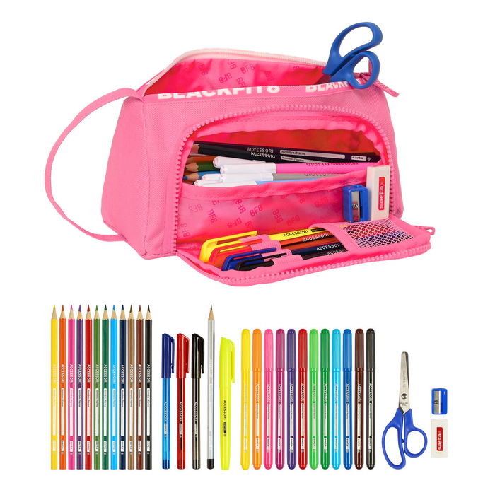 Trousse Scolaire avec Accessoires BlackFit8 Glow up Rose (32 Pièces) Trousse Scolaire avec Accessoires BlackFit8 Glow up Rose (32 Pièces)