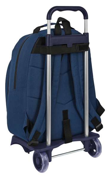 Safta Moch 305+Carro 905 Reciclado Urban - Sac à dos chariot pour enfants recyclé, polyester 600D, noir ou bleu marine, 32x42x15 cm