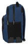 Safta Blackfit8 Mochila double adaptable au chariot recyclée "Urban", Polyester 600D + Nylon, Noir et bleu marine, 32 x 42 x 15 cm