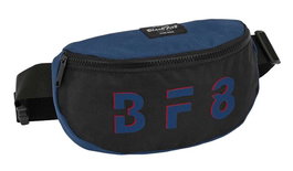 Blackfit8 Sac banane urbain réutilisable, 23x14x9 cm - Polyester 600D & Nylon, couleurs Noir et Bleu marine