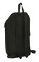 Safta Mini Mochila Blackfit8 "Gradient" - Mochila verticale à fermeture éclair recyclée, 22 x 39 x 10 cm, Noire