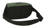 Safta Riñonera recicable Blackfit8 "Gradient" - Sac banane recyclable 23x14x9cm - Polyester 600D REACH - Noire et verte militaire