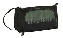 Safta Blackfit8 Porte-Tout avec Poche Dépliable, Vide, Recyclé, Gradient, Polyester 600D, 20 x 11 x 8.5 cm, Noir et Vert Militaire