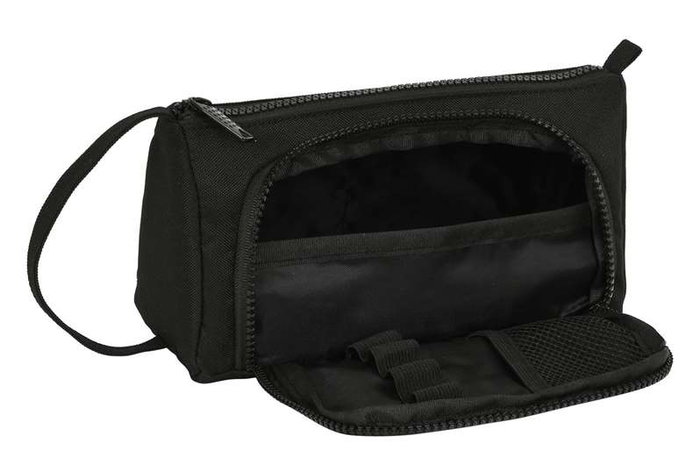 Safta Blackfit8 Porte-Tout avec Poche Dépliable, Vide, Recyclé, Gradient, Polyester 600D, 20 x 11 x 8.5 cm, Noir et Vert Militaire