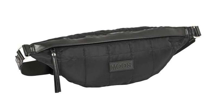 Safta Sac banane adulte Moos Capsule rembourré noir 41 x 15,5 x 7 cm - TASLON CUSHIONED - REACH