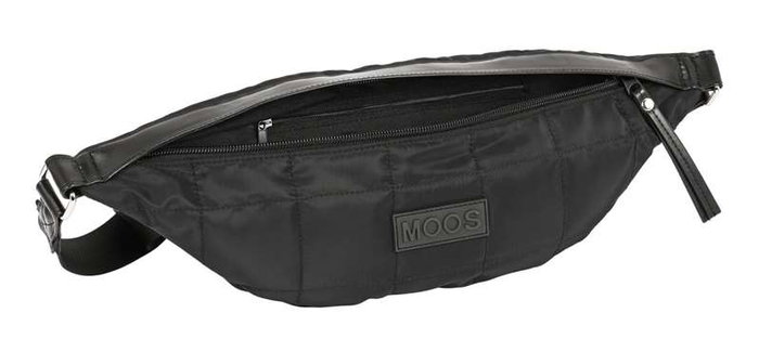 Safta Sac banane adulte Moos Capsule rembourré noir 41 x 15,5 x 7 cm - TASLON CUSHIONED - REACH