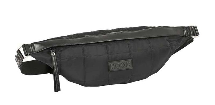 Safta Sac banane adulte Moos Capsule rembourré noir 41 x 15,5 x 7 cm - TASLON CUSHIONED - REACH