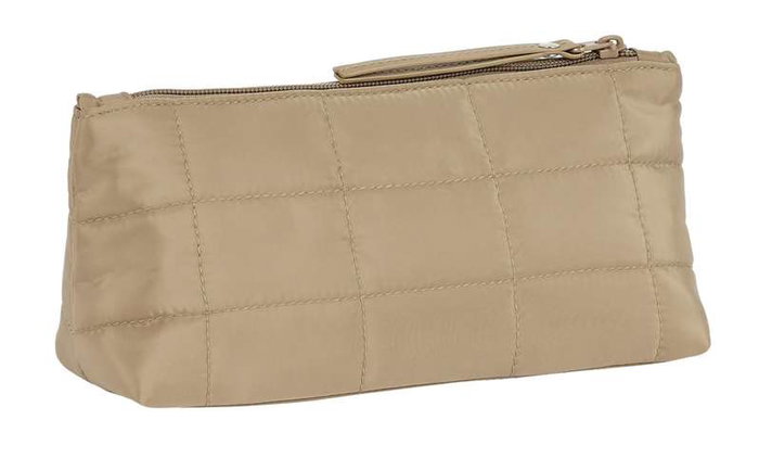 Safta Nécessaire carré Moos Capsula capitonné couleur Camel 23 x 12 x 8 cm