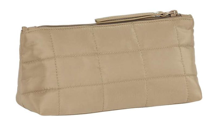 Safta Nécessaire carré Moos Capsula capitonné couleur Camel 23 x 12 x 8 cm