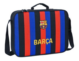 Safta Cartable extra-scolaire F.C. Barcelona 1er équipement 22/23 38 x 28 x 6 cm, Azur marine et grenat, Polyester 600D