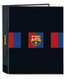 Safta Carpeta F. 4 Anillas 35Mm - Chemise à Anneaux 35mm FC Barcelone Équipe 22/23, Format 27x33x6cm en Polyester 600D