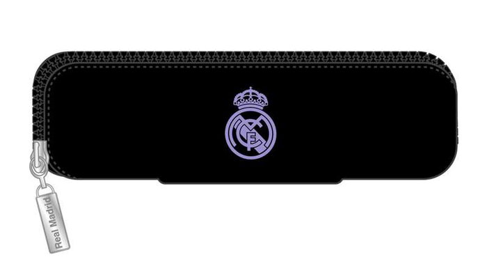 Safta Portatodo Etroit en Silicone Real Madrid 1er Equipement 22/23 - Pochette rigide (20 x 5.5 x 2 cm) en polyester 600D - Noir et Blanc Safta Portatodo Etroit en Silicone Real Madrid 1er Equipement 22/23 - Pochette rigide (20 x 5.5 x 2 cm) en polyester 600D - Noir et Blanc