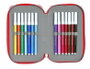 Safta Plumier Double Poche 28 Pièces Thème FC Séville - Trousse Scolaire 12,5 x 19,5 x 4 cm