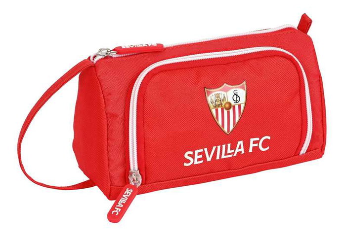 Safta Portatodo à bandoulière dépliante avec support complet, Sevilla FC, sac de voyage en polyester 600D, 20x11x8,5 cm