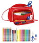 Safta Portatodo à bandoulière dépliante avec support complet, Sevilla FC, sac de voyage en polyester 600D, 20x11x8,5 cm