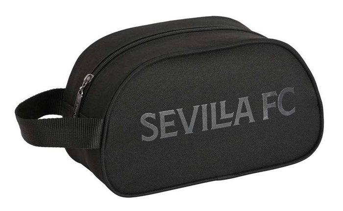 Safta Neceser 1 asa adapt.carro sevilla fc "teen" 26x15x12cm - Trousse de sport pour enfants, polyester 600D, noir
