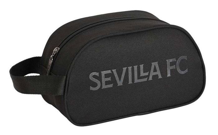 Safta Neceser 1 asa adapt.carro sevilla fc "teen" 26x15x12cm - Trousse de sport pour enfants, polyester 600D, noir