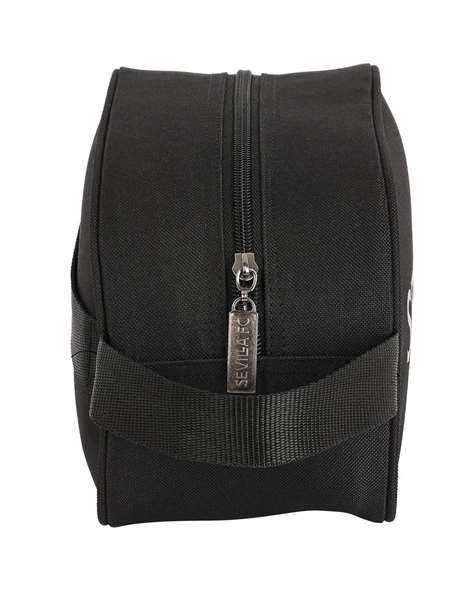Safta Neceser 1 asa adapt.carro sevilla fc "teen" 26x15x12cm - Trousse de sport pour enfants, polyester 600D, noir