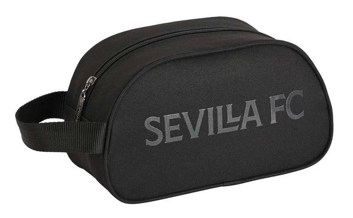 Safta Neceser 1 asa adapt.carro sevilla fc "teen" 26x15x12cm - Trousse de sport pour enfants, polyester 600D, noir