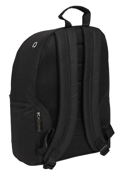 Safta Mochila Sac à dos pour ordinateur portable 14.1" Sevilla FC Teen 31x41x16 cm - Noir, Polyester 600D