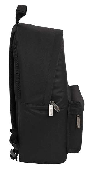 Safta Mochila Sac à dos pour ordinateur portable 14.1" Sevilla FC Teen 31x41x16 cm - Noir, Polyester 600D