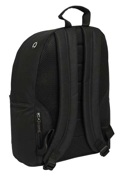 Safta Mochila Sac à dos pour ordinateur portable 14.1" Sevilla FC Teen 31x41x16 cm - Noir, Polyester 600D