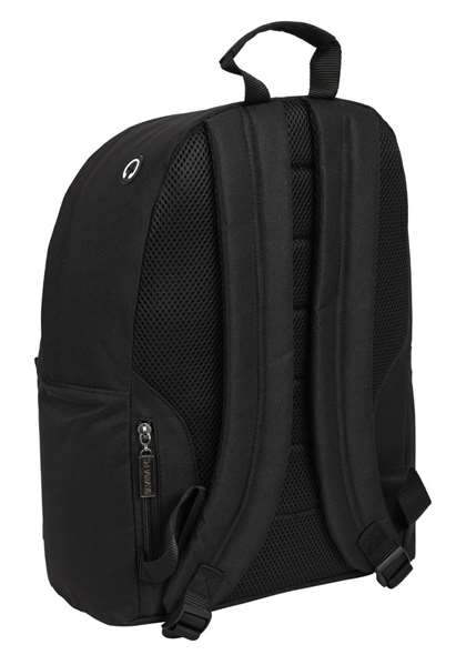 Safta Mochila Sac à dos pour ordinateur portable 14.1" Sevilla FC Teen 31x41x16 cm - Noir, Polyester 600D