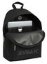 Safta Mochila Sac à dos pour ordinateur portable 14.1" Sevilla FC Teen 31x41x16 cm - Noir, Polyester 600D