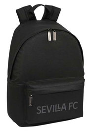 Safta Mochila Sac à dos pour ordinateur portable 14.1" Sevilla FC Teen 31x41x16 cm - Noir, Polyester 600D