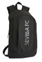 Safta Mini sac à dos à fermeture éclair vertical Sevilla FC Teen pour enfants, dimensions 22x39x10 cm, couleur noire, polyester 600D