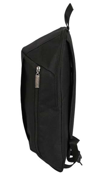 Safta Mini sac à dos à fermeture éclair vertical Sevilla FC Teen pour enfants, dimensions 22x39x10 cm, couleur noire, polyester 600D Safta Mini sac à dos à fermeture éclair vertical Sevilla FC Teen pour enfants, dimensions 22x39x10 cm, couleur noire, polyester 600D