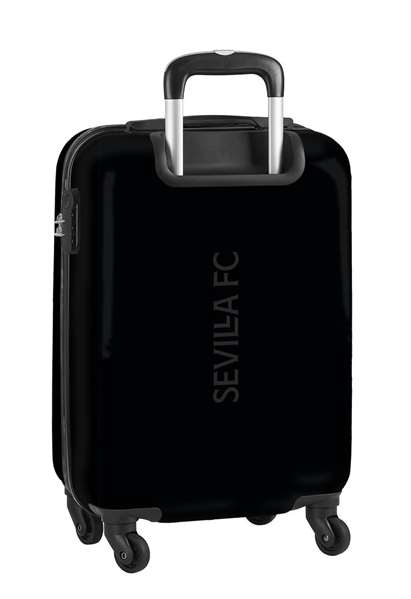 Safta Trolley Cabine 20" Sevilla FC Teen 34,5 x 55 x 20 cm - Valise Cabine pour Enfant 3 Ans - NEGRA - Polyester 600D