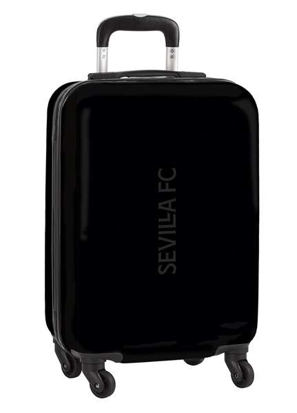 Safta Trolley Cabine 20" Sevilla FC Teen 34,5 x 55 x 20 cm - Valise Cabine pour Enfant 3 Ans - NEGRA - Polyester 600D
