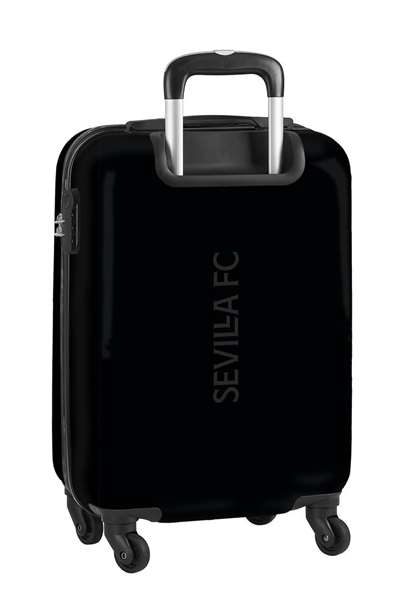Safta Trolley Cabine 20" Sevilla FC Teen 34,5 x 55 x 20 cm - Valise Cabine pour Enfant 3 Ans - NEGRA - Polyester 600D